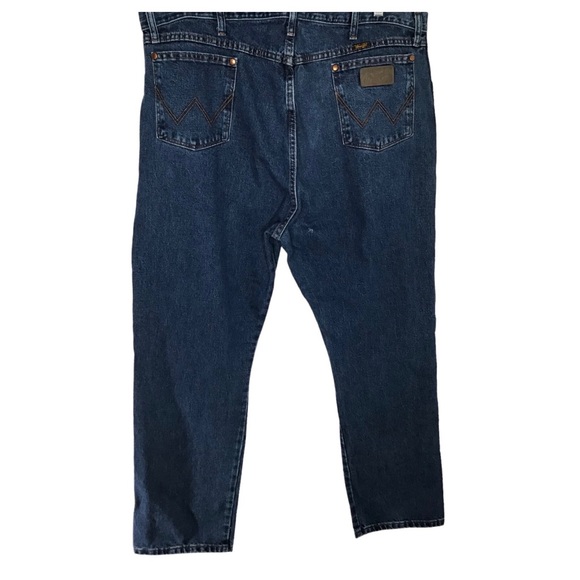 WRANGLER® COWBOY CUT® ORIGINAL FIT JEAN IN STONEWASHED Size W44 X L32” NWOT FLAW - Picture 16 of 16
